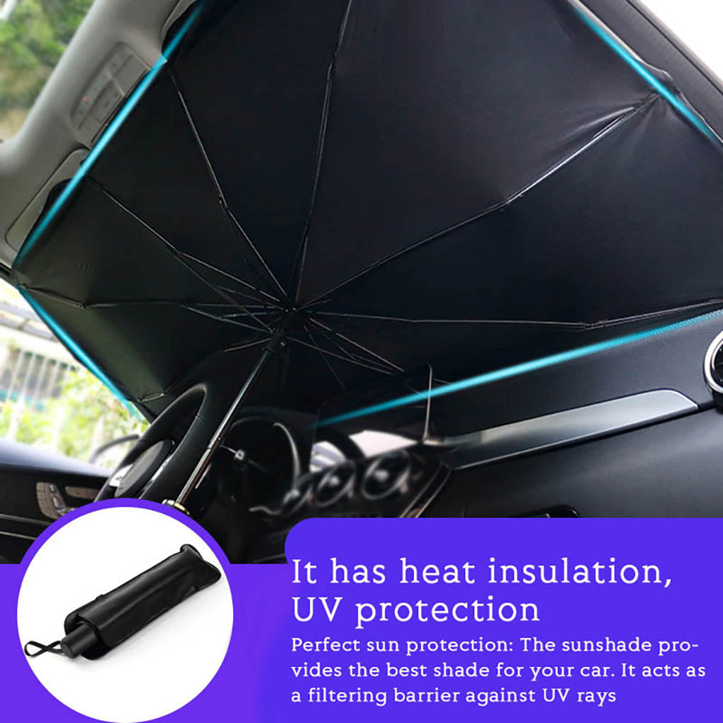 Foldable Car Windshield Sunshade – UV Protection Front Window Cover