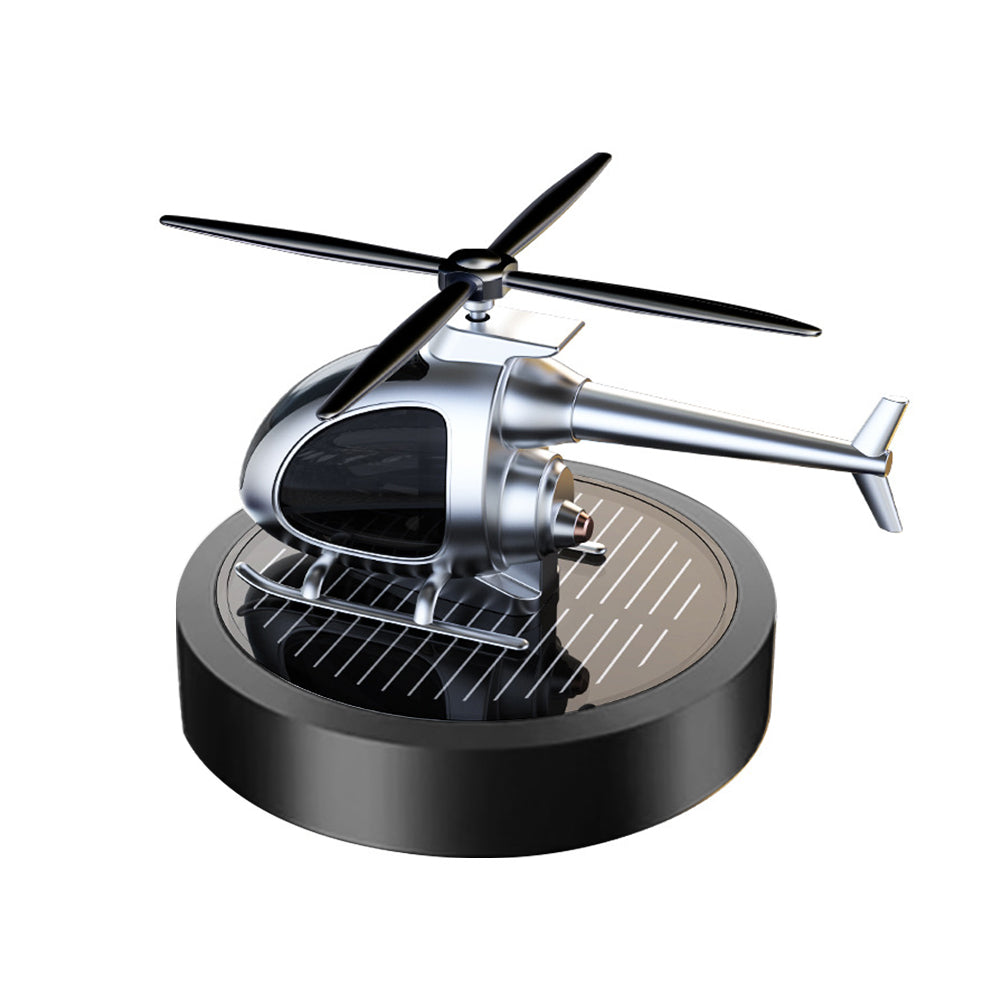 Car Solar Helicopter Air Freshener Spinning Perfume Fragrance Toy