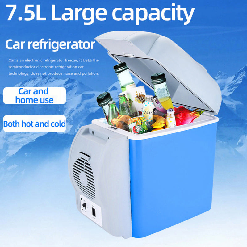 Car Portable 7.5L Fridge Dual Hot & Cold Travel Refrigerator