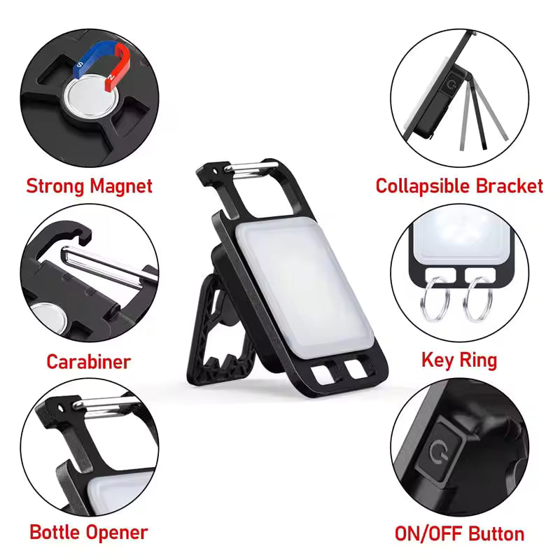 Rechargeable Pocket Keychain Light – 4 Modes, Portable & Compact