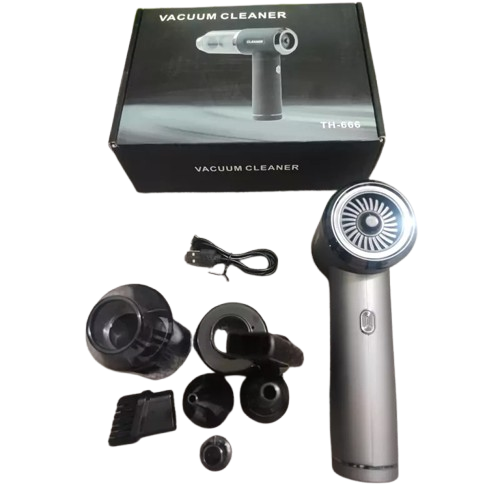 Rechargeable Vacuum Cleaner Model 666 Powerful Cordless Suction for Home & Car