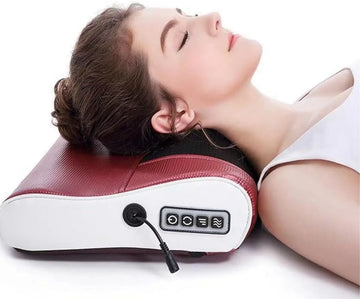 Electric Massage Pillow Vibrator for Neck & Back Pain Relief Relaxing Therapy