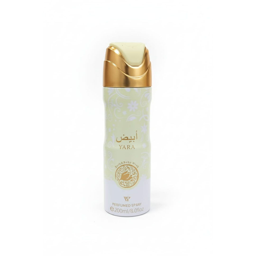 Lattafa Yara Abyaz Deodorant Spray 200ml Long Lasting Arabic Fragrance