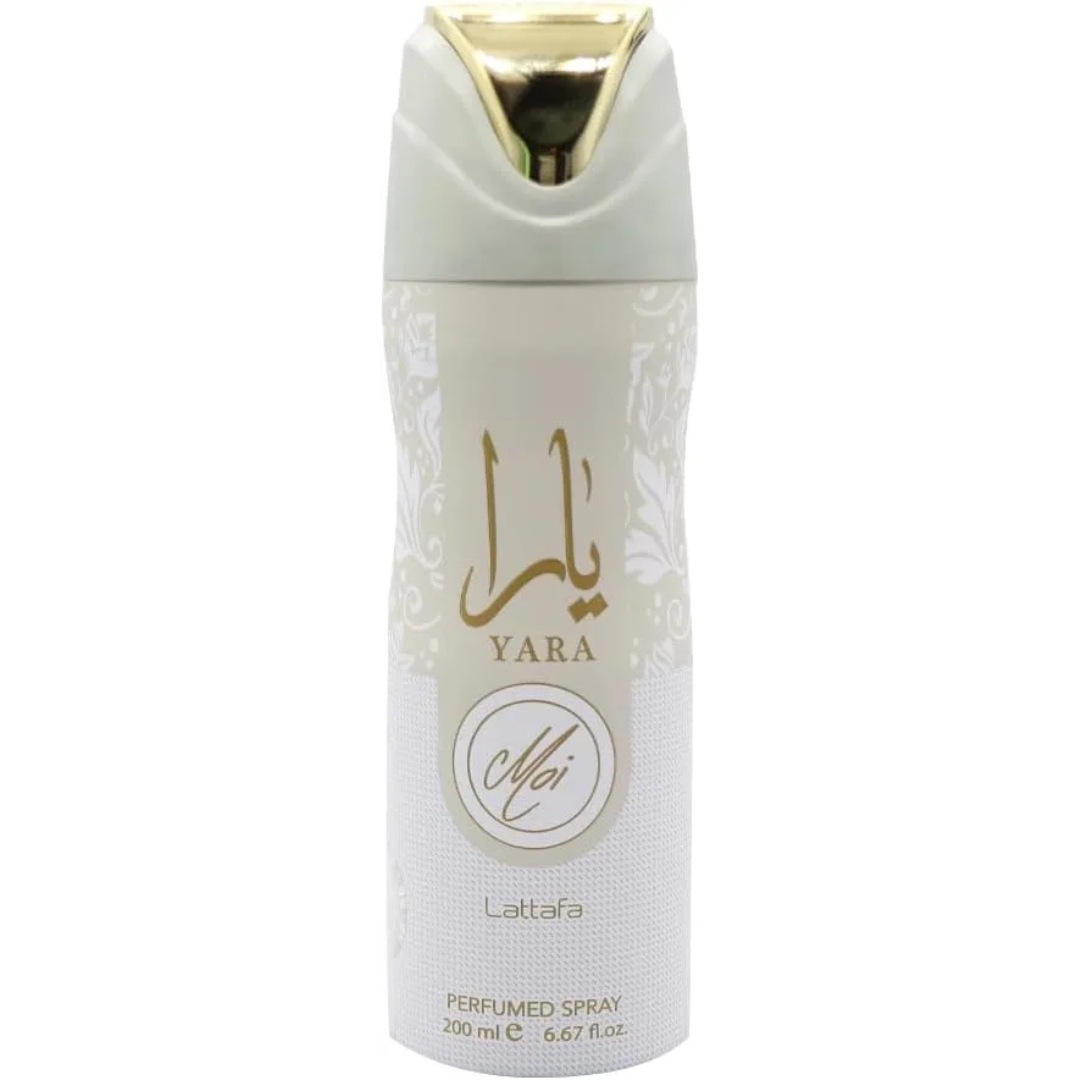 Lattafa Yara Abyaz Deodorant Spray 200ml Long Lasting Arabic Fragrance