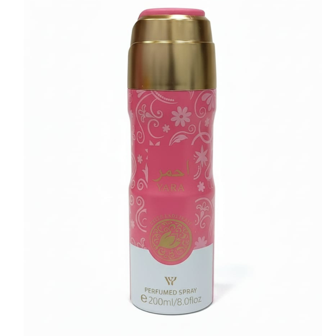 Lattafa Yara Ahmar Perfumed Deodorant Spray Long Lasting Fragrance
