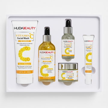 HUDA BEAUTY Vitamin C Skincare Set 5-Piece Brightening Collection