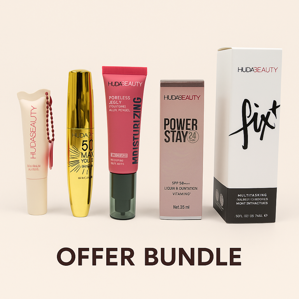 Buy HUDA BEAUTY Bundle Deal Free Lip Balm & Exclusive Makeup Set